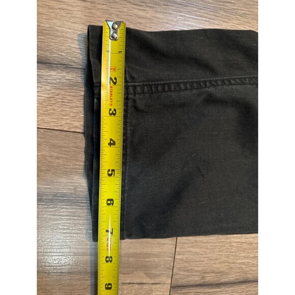 Roamers 28 Faded Black Denim Overalls Hemp Organic Cotton Adjustable Straps Pock - Picture 6 of 11